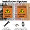 Signmission Electric Fence With Symbol OSHA Warning Sign, Plastic, 7in W x 10in L, 2PK OS-2PACK-WS-P-710-V-13121 - alternate 7